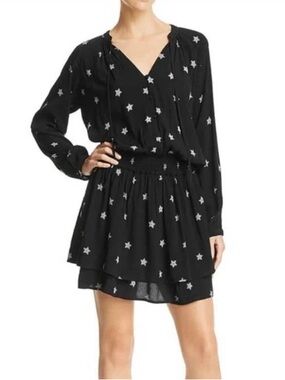 Rails Black Star Print Dress